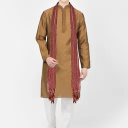 SG LEMAN Ethnic Motif Woven Design Kurta & Pyjamas With Dupatta image 1