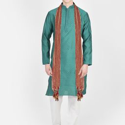 SG LEMAN Ethnic Motifs Woven Design Thread Work Kurta with Pyjamas & Dupatta image 1