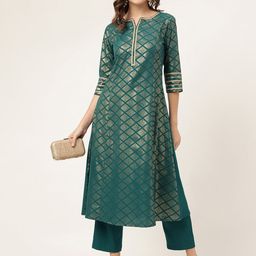 FIORRA Printed Kurta With Trouser-image-14