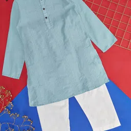 indus route by Pantaloons Boys Striped Regular Kurta with Pyjamas-picture-12