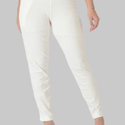 Dollar Missy Women White Relaxed Wrinkle Free Cotton Trousers-image-9
