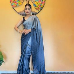 Mitera Ombre Dyed Ready To Wear Saree-image-10
