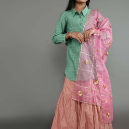 Aks Kids Girls Ready To Wear Lehenga & Blouse With Dupatta-picture-56