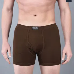 Dollar Bigboss Men Solid Pack of 2 Combed Cotton Plush-Backed Waistband Trunk-10