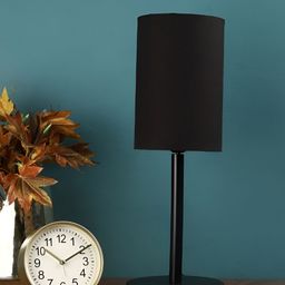 BTR CRAFTS Black Cylindrical Shaped Metal Table Lamp with Adjustable Cord-38