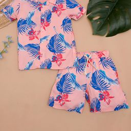 The Lion and The Fish Boys Printed Shirt With Shorts Clothing Set-image-93