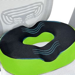Sleepsia Black & Green Memory Foam Therapedic Pillow-44