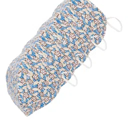 SOJANYA Unisex Pack of 4 Floral Printed 3 Ply Reusable Protective Outdoor Masks-image-104