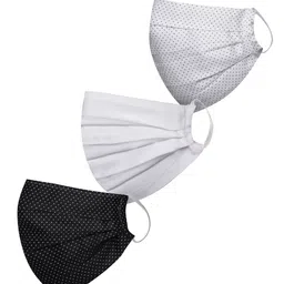 VASTRAMAY Unisex Set of 3 Reusable 2-Ply Protective Outdoor Face Masks-22