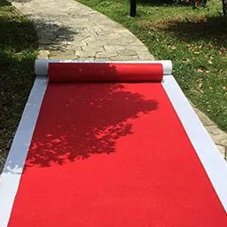 F & B RUGS Red Anti Skid Outdoor Carpets-image-65