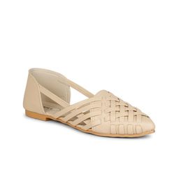 Denill Women Cream-Coloured Gladiators Flats-picture-42