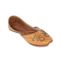DESI COLOUR Embroidered Leather Ethnic Mojaris-image-56