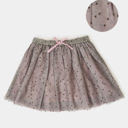 MiArcus Girls Printed Pure Cotton Flared Above Knee Length Tutu Skirt-55