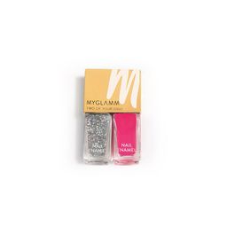 MyGlamm Set of 2 Two Of Your Kind Duo Glitter Nail Enamel - Carnival Crush-2