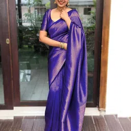 AVANTIKA FASHION Woven Design Zari Pure Silk Kanjeevaram Saree-picture-47