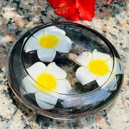 BS AMOR Black Urli Glass Vase With Flower-image-48