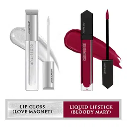 LOVE EARTH Set of Liquid Mousse Matte Lipstick 6 ml & Gloss It Up Lip Gloss 3ml-7