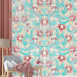 Dakshya Industries Yellow & Green Floral Printed Waterproof Self-Adhesive Wallpaper-picture-27