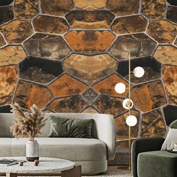 Dakshya Industries Rust & Brown Abstract Printed Self Adhesive Wallpaper-6