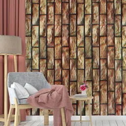 Dakshya Industries Rust & Brown Abstract Printed Self-Adhesive Wallpaper-10