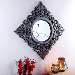 VAS collection home Black & Silver Wooden Framed Decorative Wall Mirrors-image-52