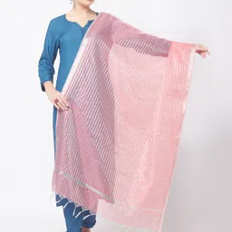 Dupatta Bazaar Rose Striped Dupatta-picture-43