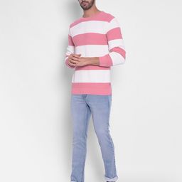 Crimsoune Club Colourblocked Long Sleeves Pure Cotton Pullover Sweaters-image-39