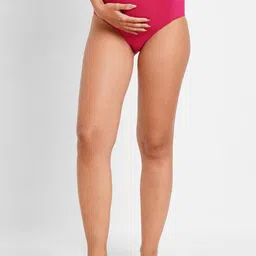 Inner Sense Women Floral Printed Detail Anti-odour Maternity Briefs-image-22