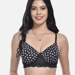 StyFun Polka Dots Printed Full Coverage All Day Comfort Lightly Padded Bra-29