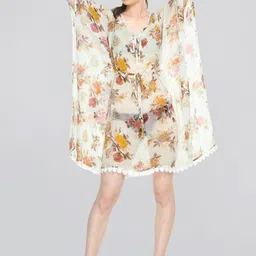MIRCHI FASHION Floral Printed Kaftan Style Swimwear Cover up Dress-image-41