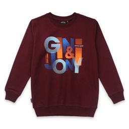 Gini and Jony Infant Boys Typography Printed Fleece Sweatshirt-13