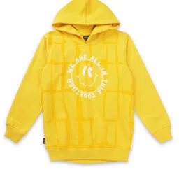 Gini and Jony Infants Boys Typography Printed Fleece Sweatshirt-53