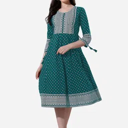 MIRCHI FASHION Ethnic Motifs Printed Midi Ethnic Dress-image-23