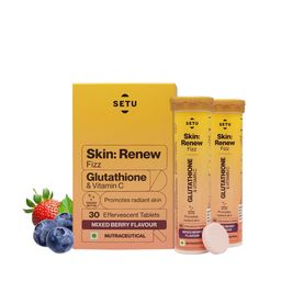 SETU Set Of 4 Skin Renew Tablets - 15 Tablets Each - Mixed Berry & Orange Flavor-3