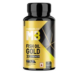 MuscleBlaze Omega-3 Fish Oil Gold Capsules 1250mg - 60 Capsules-13