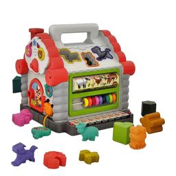 ADKD Kids Colorful and Attractive Funny Cottage Shape Sorter Activity Cube-18