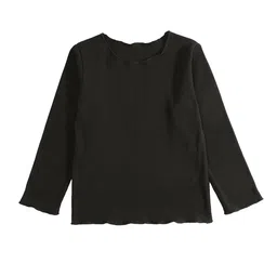 StyleCast x Revolte Black Round Neck Long Sleeves Top-image-16