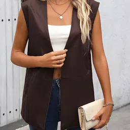 StyleCast x Revolte Solid Open-Front Jacket-16