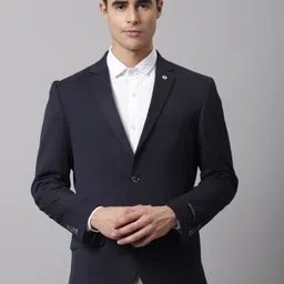 Cantabil Men Notched Lapel Collar Single-Breasted Formal Blazers-25