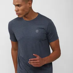 Van Heusen Flex Men Navy Blue Slim Fit Sports T-shirt-image-24