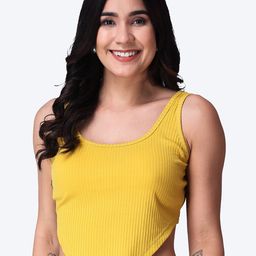 Popwings Scoop Neck Fitted Crop Top-picture-14