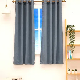 Ariana Grey Set of 2 Black Out Window Curtain-13