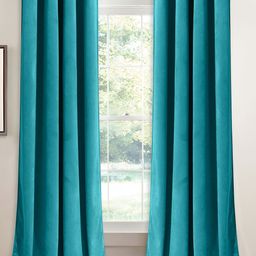 Sparrow world Blue 2 Pieces Velvet Black Out Window Curtains-image-48
