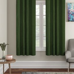 Aura Green 2 Pieces Window Curtain-47