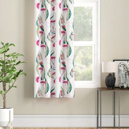 SEJ by Nisha Gupta White & Green Floral Window Curtain-image-82