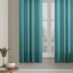 HOSTA HOMES Blue Geometric Window Curtain-image-48