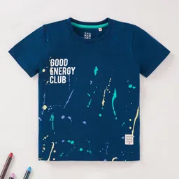 Ed-a-Mamma Boys Typography Printed Pure Cotton T-shirt-image-37