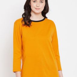 Hypernation Drop-Shoulder Sleeves Pure Cotton T-shirt-image-83