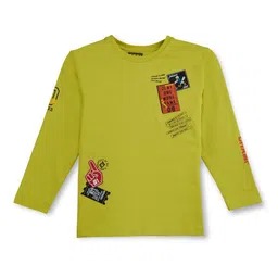 Gini and Jony Boys Graphic Printed Cotton T-shirt-image-43