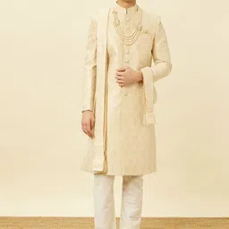 Manyavar Embroidered Sherwani Set-image-35